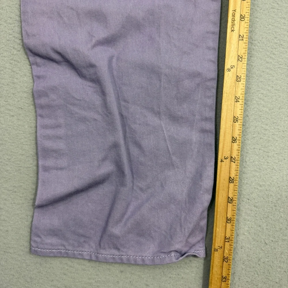 Levis 501xx Original Straight Fit Twill Jeans Mens 40x32 Purple Denim Button Fly